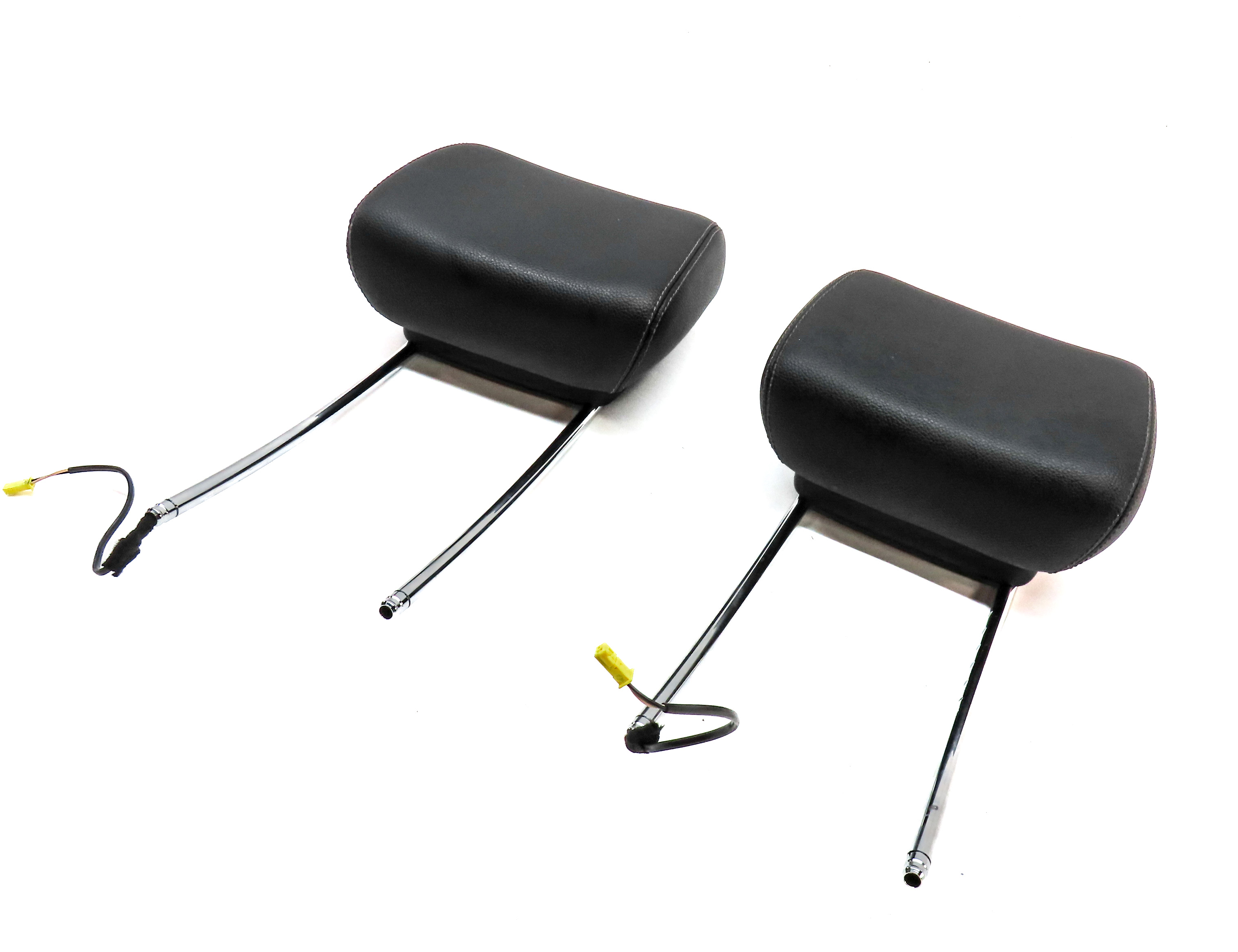 06-12 MERCEDES GL R CLASS W164 W251 FRONT LEFT & RIGHT HEADREST SET/2 (Black) — exact item pictured